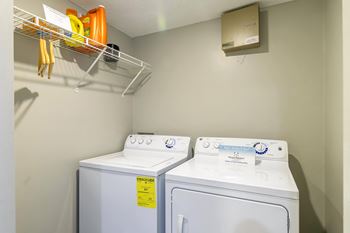 Washer dryer in unit